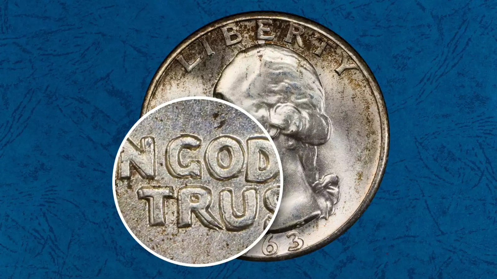 1963 quarter DDO FS-101 doubled die obverse close-up showing doubling in LIBERTY inscription